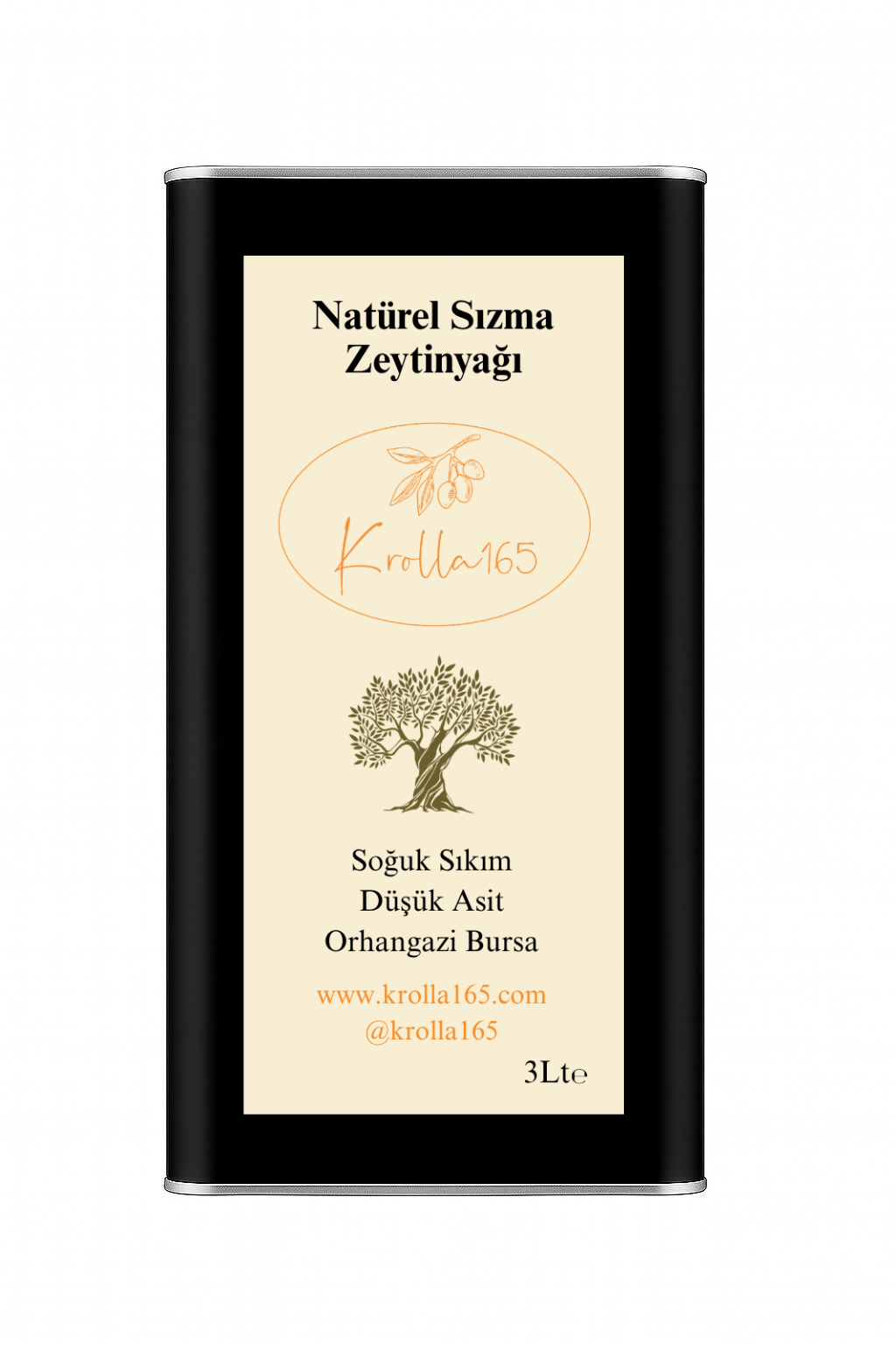 Soğuk Sıkım Natürel Sızma Zeytinyağı 3 Litre
