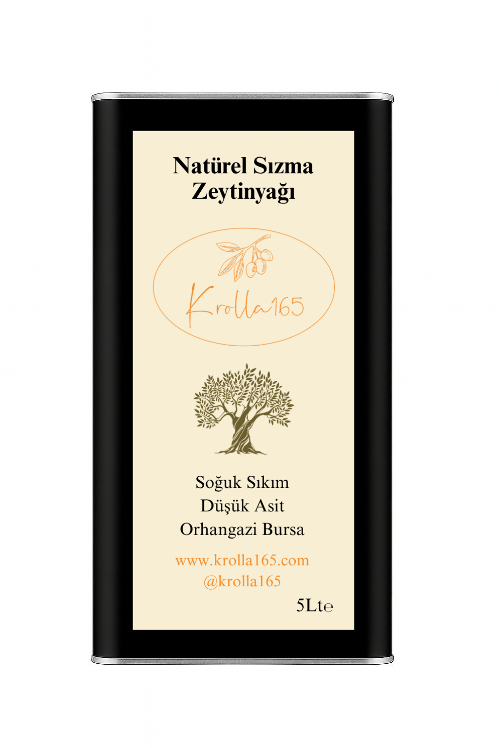 Soğuk Sıkım Natürel Sızma Zeytinyağı 5 Litre