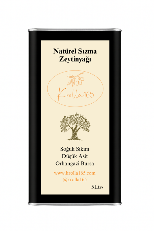 Soğuk Sıkım Natürel Sızma Zeytinyağı 5 Litre